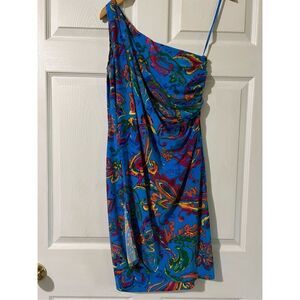 Stunning Ralph Lauren Paisley one armed wrap dress